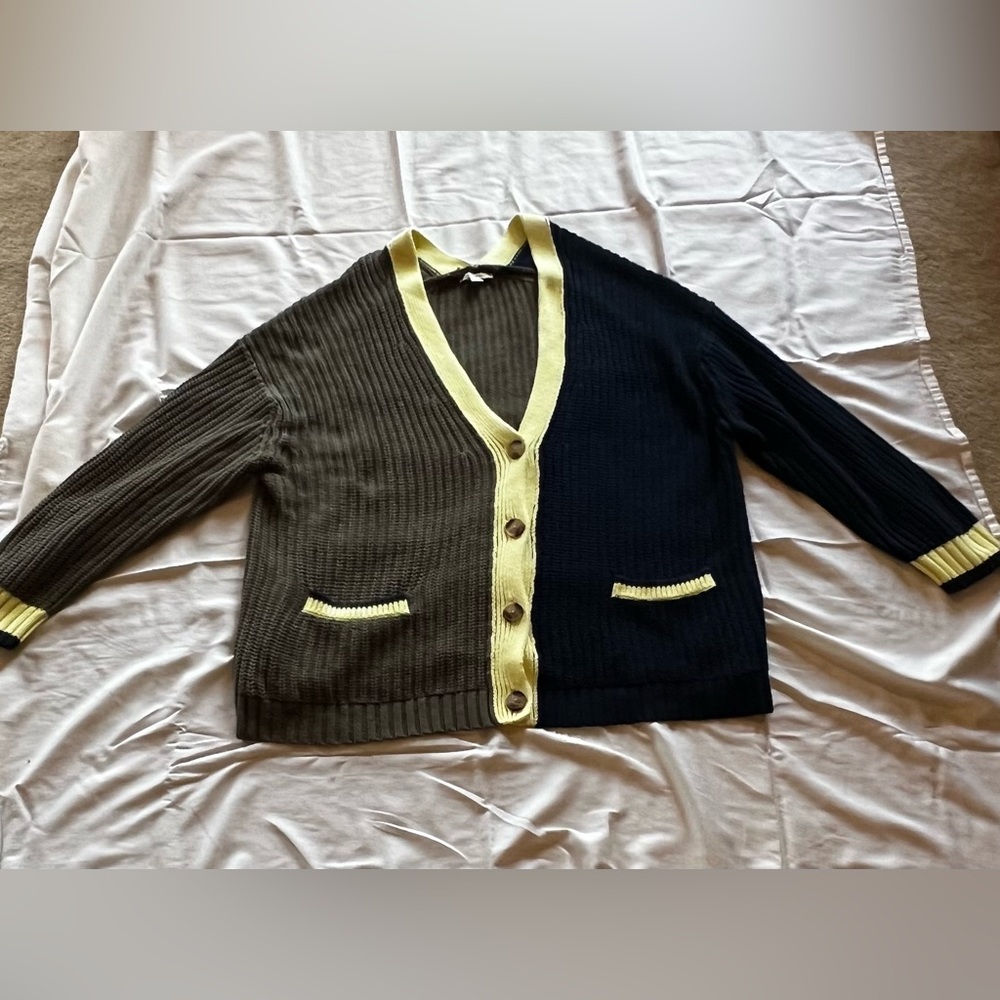American Eagle Color Block Cardigan